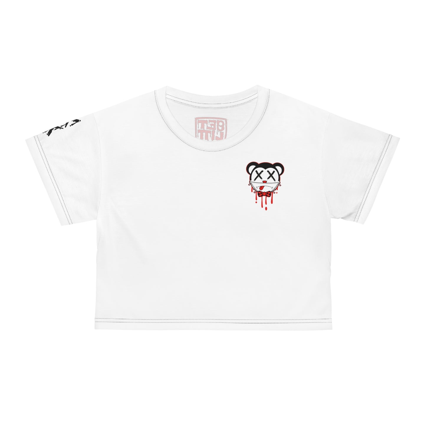 Covid mouse Crop Tee (AOP)