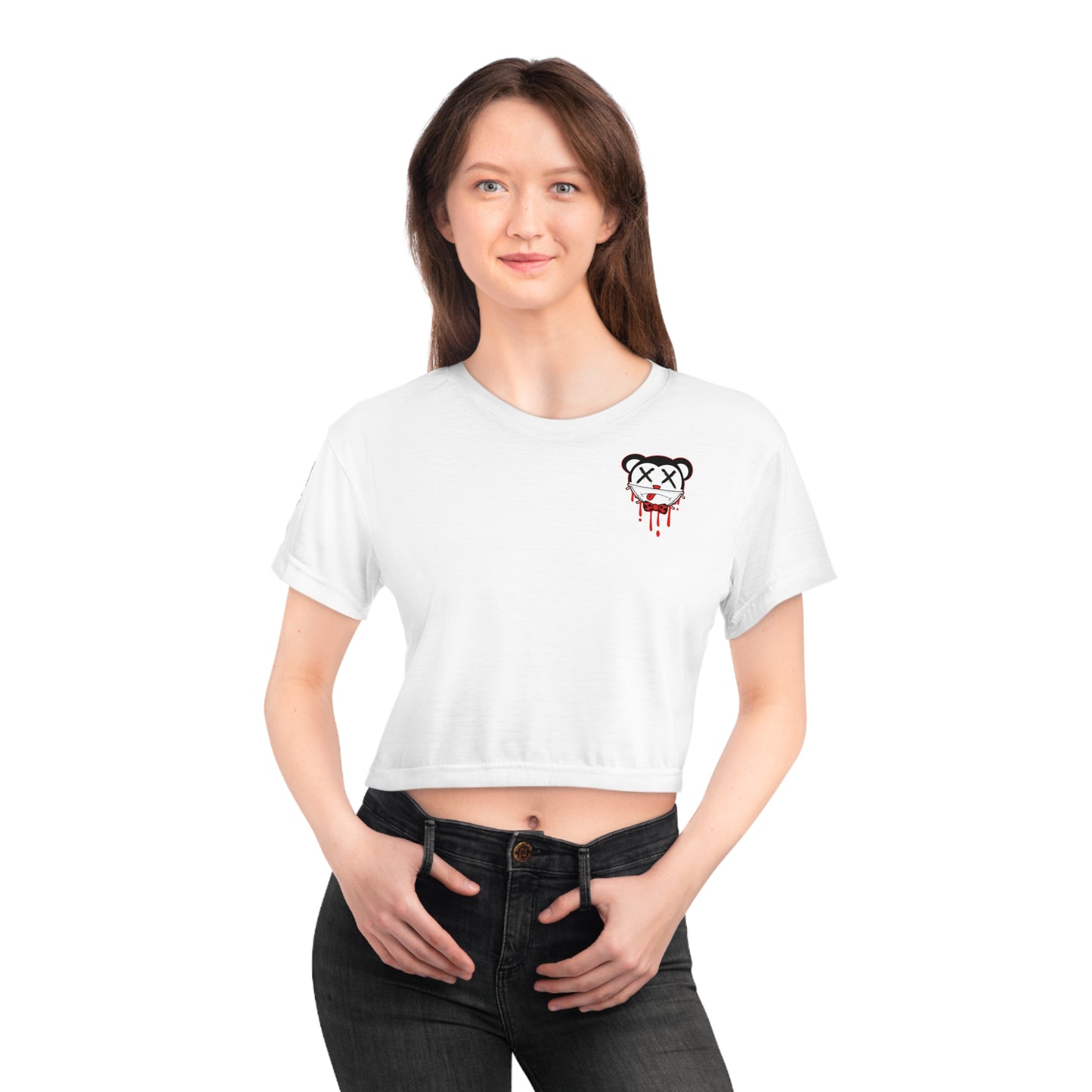 Covid mouse Crop Tee (AOP)